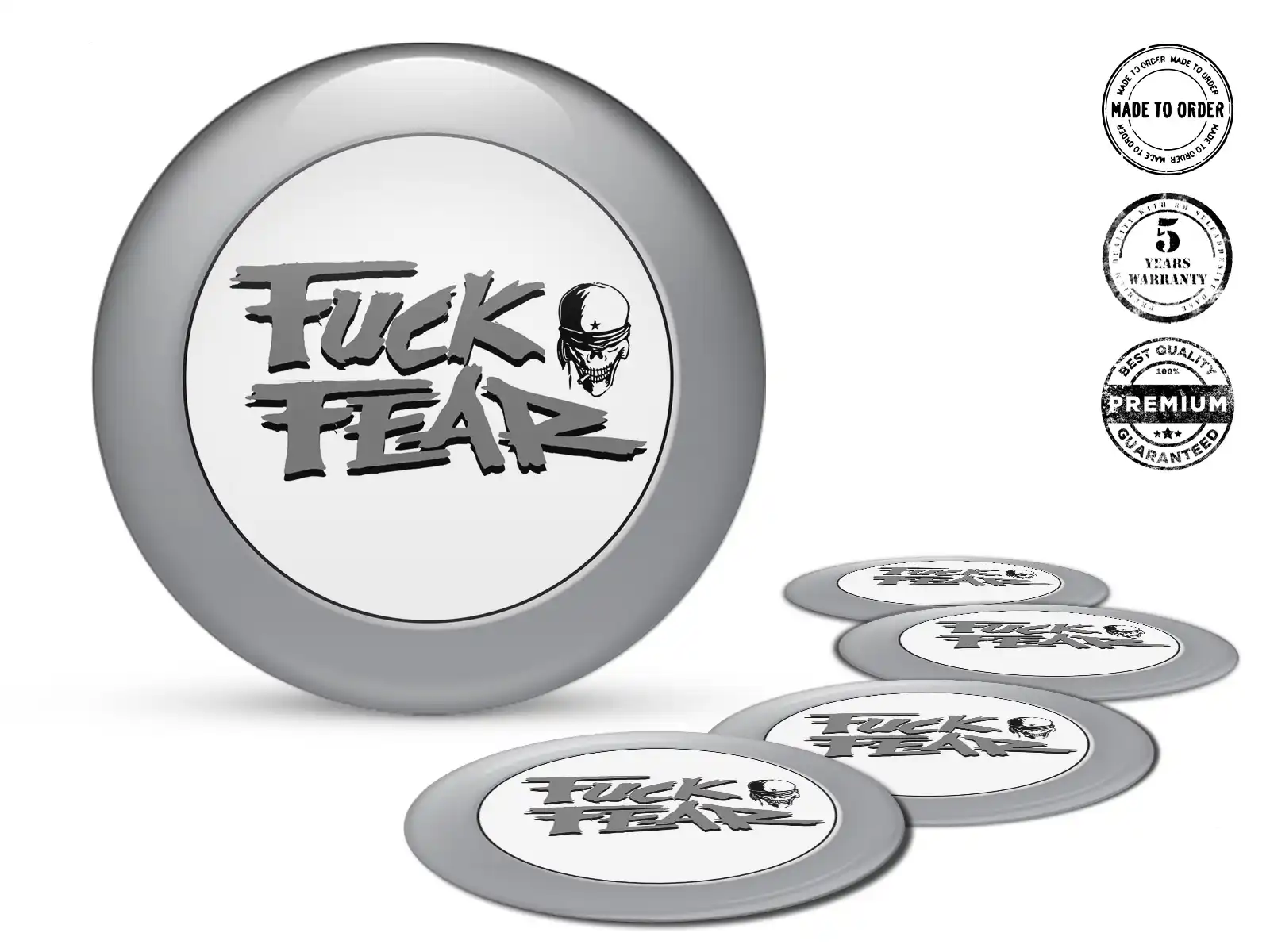 Aufkleber auf Rädern Premium Dome Labels